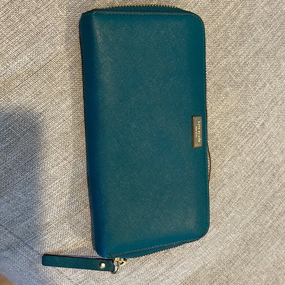 Green Kate Spade wallet